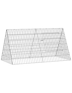 Gabbia per Conigli Argento 650 x 55 x 55 cm Acciaio zincato 2