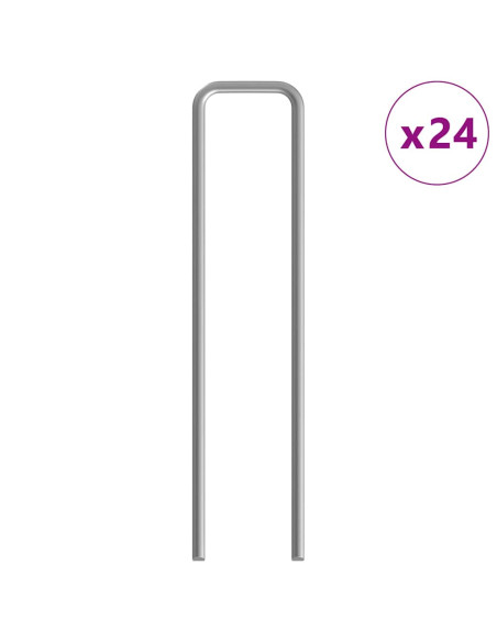 Gabbia per Conigli Argento 400 x 78 x 78 cm Acciaio zincato