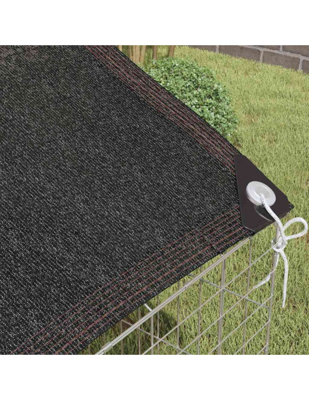 Gabbia per Conigli Argento 400 x 78 x 78 cm Acciaio zincato