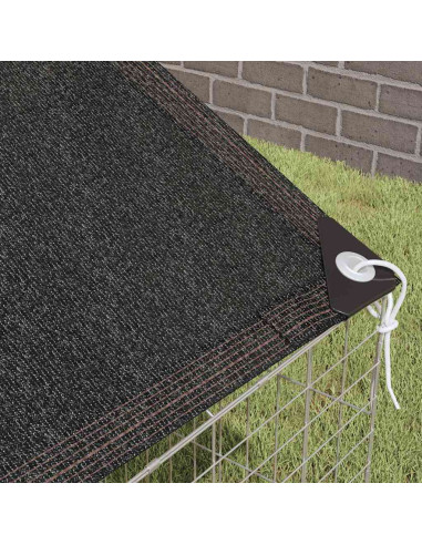 Gabbia per Conigli Argento 400 x 78 x 78 cm Acciaio zincato