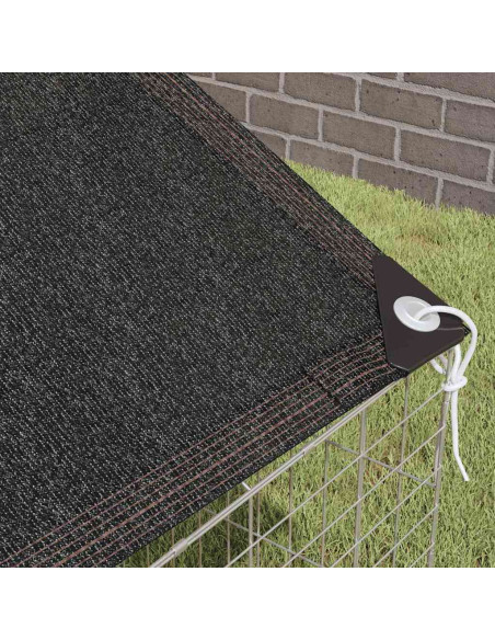 Gabbia per Conigli Argento 400 x 78 x 78 cm Acciaio zincato