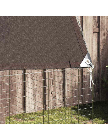 Gabbia per Conigli Argento 400 x 100 x 210 cm Acciaio zincato