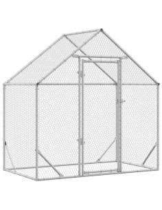 Gabbia per polli Argento 170 x 100 x 177 cm Acciaio zincato 2
