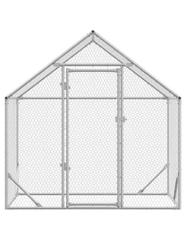 Gabbia per polli Argento 170 x 100 x 177 cm Acciaio zincato