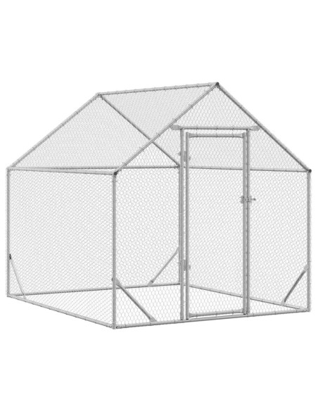 Gabbia per polli Argento 200x170x177cm Acciaio zincato