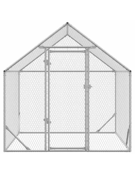 Gabbia per polli Argento 200x170x177cm Acciaio zincato