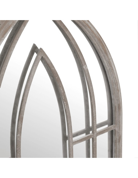 Specchio da Giardino Sabbia 70x30 cm in Ferro per Uso Esterno