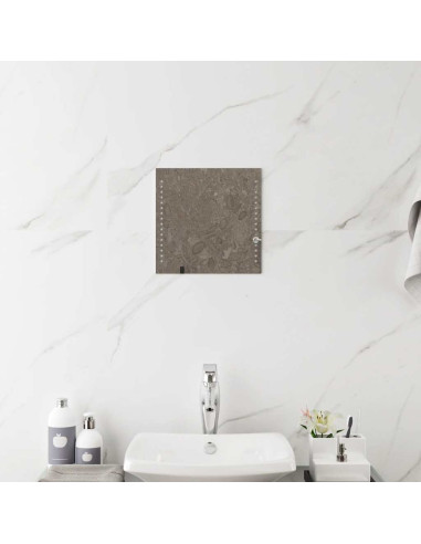 Specchio da Bagno con Luci LED 30x30 cm