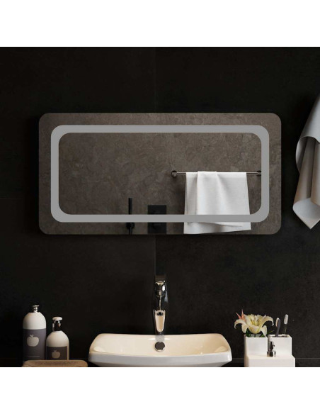 Specchio da Bagno con Luci LED 80x40 cm