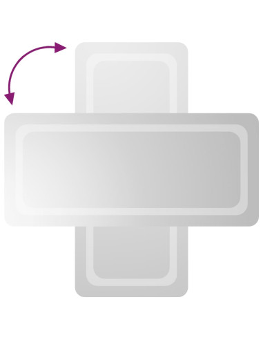 Specchio da Bagno con Luci LED 40x90 cm