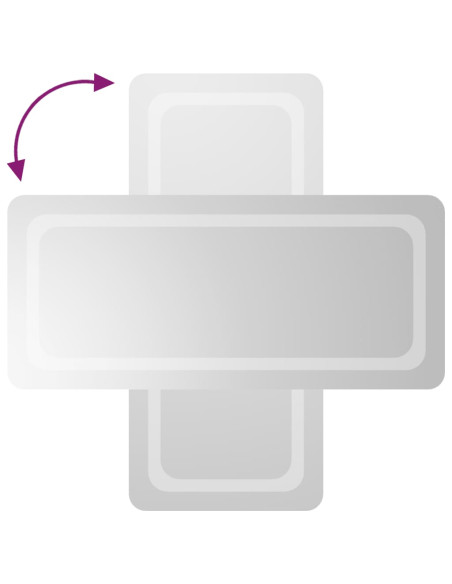 Specchio da Bagno con Luci LED 40x90 cm