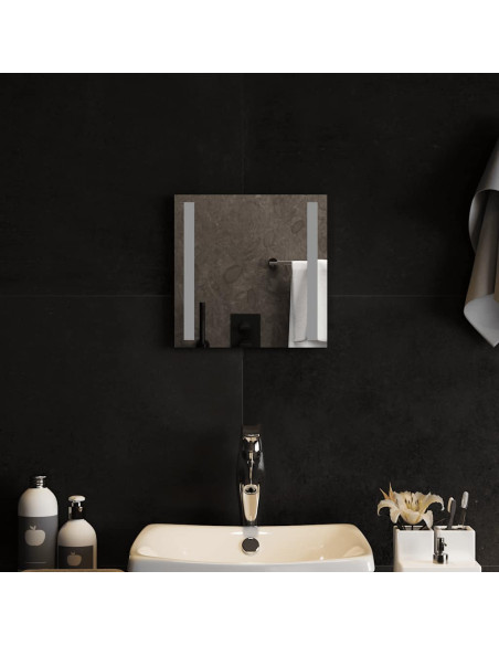 Specchio da Bagno con Luci LED 30x30 cm