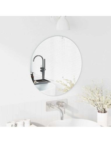 Specchio da parete Rotondo Ø 50 cm vetro temperato