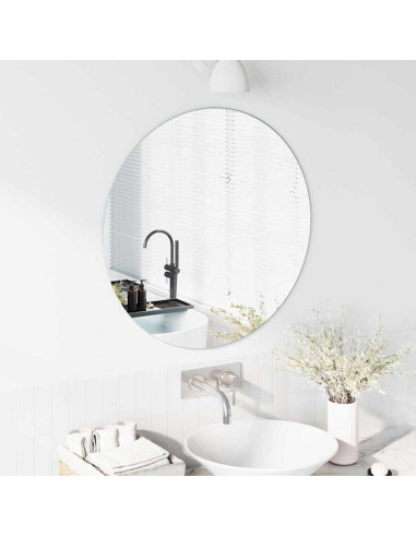 Specchio da parete Rotondo Ø 70 cm vetro temperato