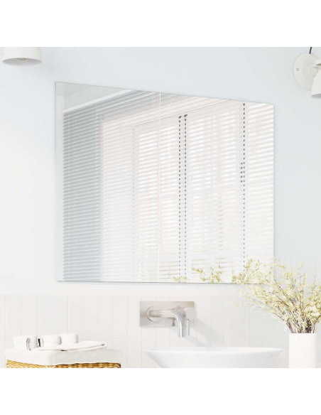 Specchio da parete Rettangolare 80 x 60 cm vetro temperato