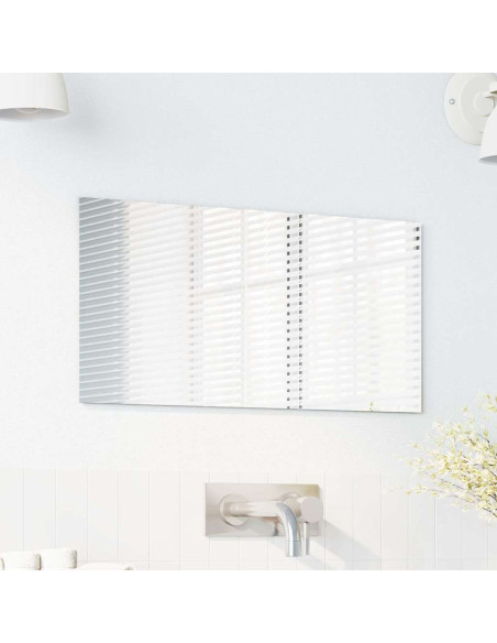 Specchio da parete Rettangolare 30 x 60 cm vetro temperato