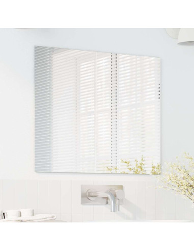 Specchio da parete Rettangolare 50 x 60 cm vetro temperato