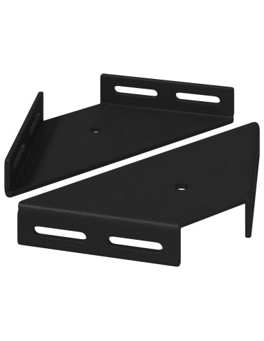 Staffa Angolare 2 pcs Nero 138,5 x 50,5 x 16 mm Ferro