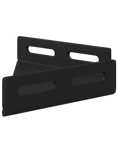Staffa Angolare 12 pcs Nero 138,5 x 50,5 x 16 mm Ferro