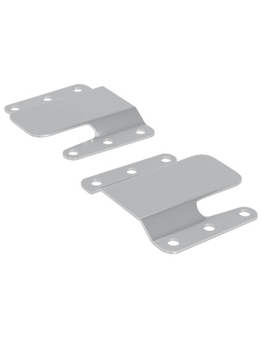 Staffa di Montaggio Flush 2 pcs Argento 75 x 66 x 1,4 mm
