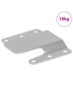 Staffa di Montaggio Flush 419 pcs Argento 75 x 66 x 1,4 mm 2