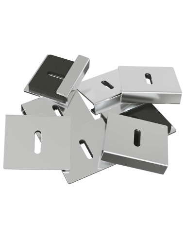 Supporto per Specchio 2 pcs Nichel 35 x 30 x 8,3 mm Acciaio