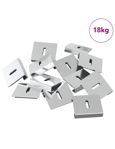 Supporto per Specchio 340 pcs Nichel 35 x 30 x 8,3 mm Acciaio