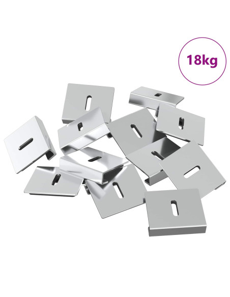 Supporto per Specchio 340 pcs Nichel 35 x 30 x 8,3 mm Acciaio
