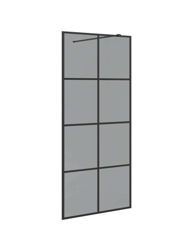 Parete Doccia Walk-in Nero 90 x 195 cm vetro temperato