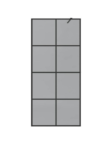 Parete Doccia Walk-in Nero 90 x 195 cm vetro temperato