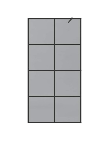 Parete Doccia Walk-in Nero 100 x 195 cm vetro temperato