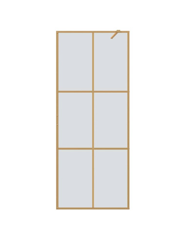 Parete Doccia Walk-in Oro 80 x 195 cm vetro temperato