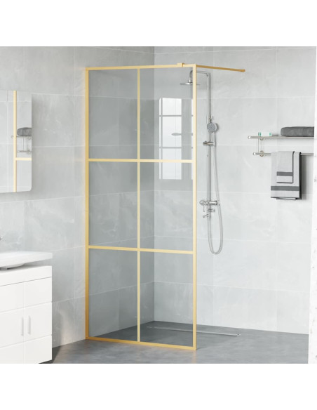 Parete Doccia Walk-in Oro 90 x 195 cm vetro temperato