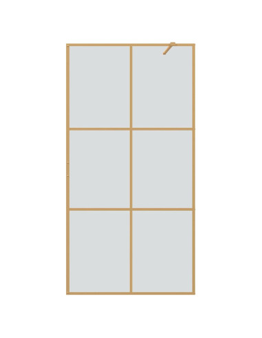 Parete Doccia Walk-in Oro 100 x 195 cm vetro temperato