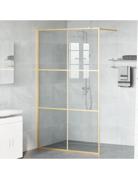 Parete Doccia Walk-in Oro 115 x 195 cm vetro temperato
