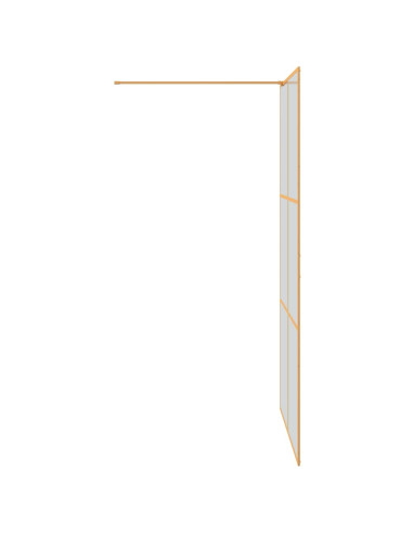 Parete Doccia Walk-in Oro 115 x 195 cm vetro temperato
