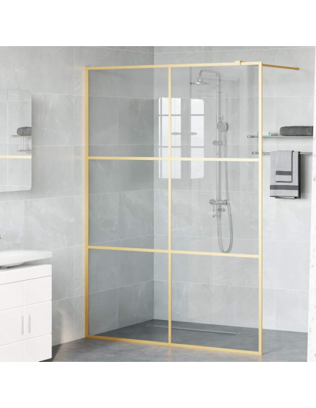 Parete Doccia Walk-in Oro 140 x 195 cm vetro temperato