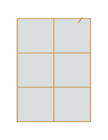 Parete Doccia Walk-in Oro 140 x 195 cm vetro temperato