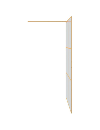 Parete Doccia Walk-in Oro 140 x 195 cm vetro temperato