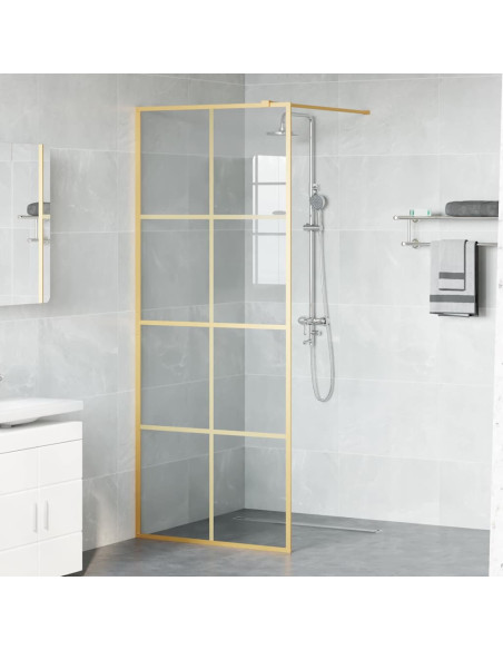 Parete Doccia Walk-in Oro 80 x 195 cm vetro temperato