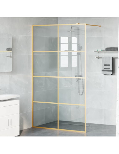 Parete Doccia Walk-in Oro 115 x 195 cm vetro temperato