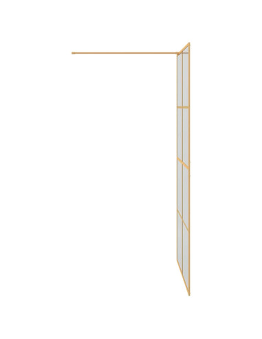 Parete Doccia Walk-in Oro 115 x 195 cm vetro temperato