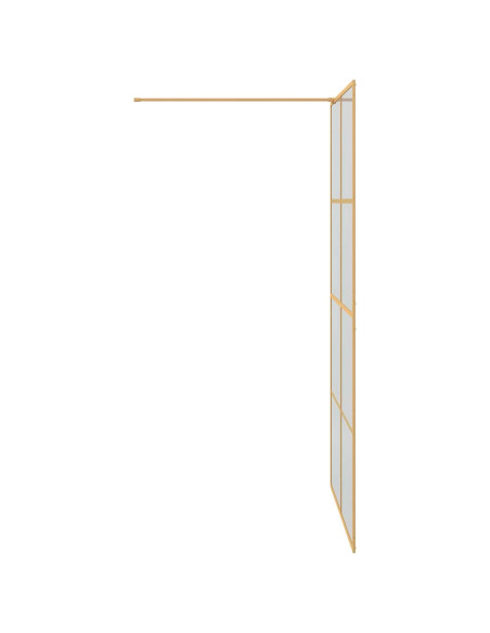 Parete Doccia Walk-in Oro 115 x 195 cm vetro temperato