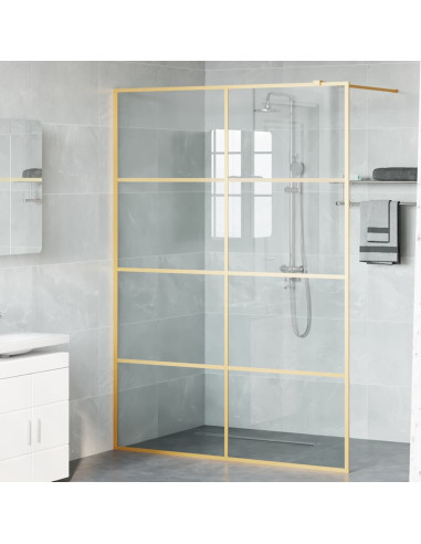 Parete Doccia Walk-in Oro 140 x 195 cm vetro temperato