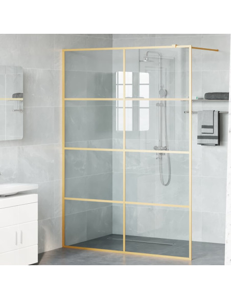 Parete Doccia Walk-in Oro 140 x 195 cm vetro temperato