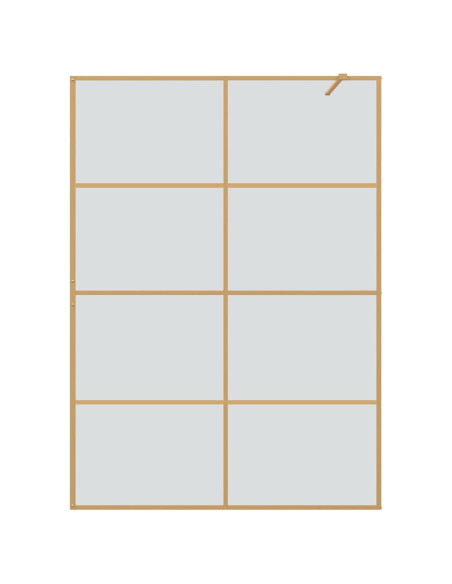 Parete Doccia Walk-in Oro 140 x 195 cm vetro temperato
