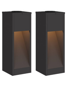 Lucina LED Solare da Percorso 2 pcs Nero 2