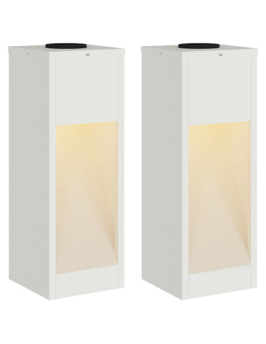 Lucina LED Solare da Percorso 2 pcs Bianco
