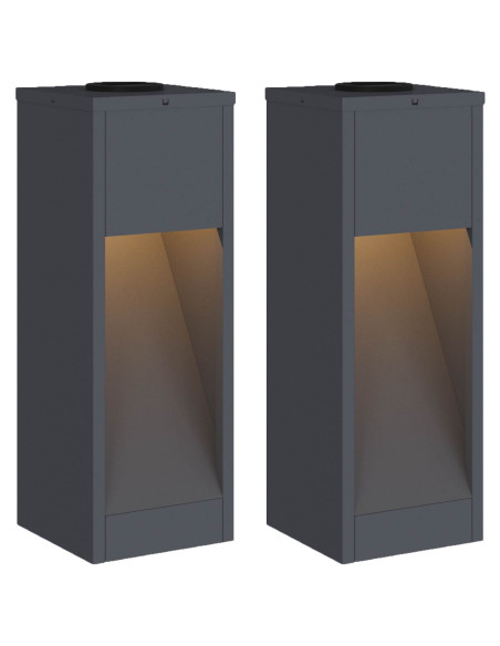 Lucina LED Solare da Percorso 2 pcs Antracite