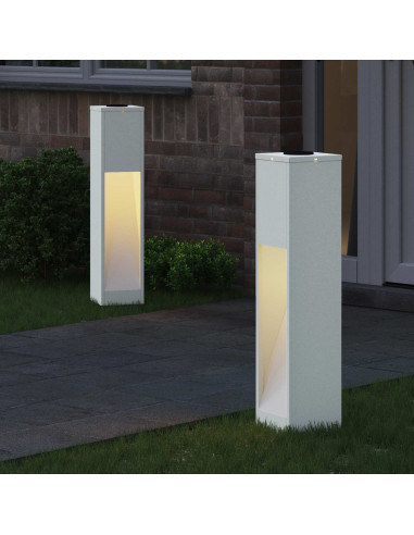 Lucina LED Solare da Percorso 2 pcs Bianco